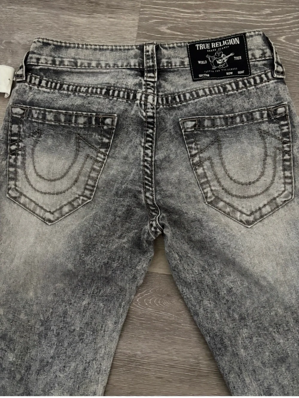 True Religion Rocco Relaxed Skinny Jeans Men’s 29x31  lGray Black